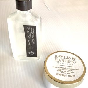 Baylis & Harding bath soak crystals 100gm (3.5oz) and Body wash 160ml(5.4oz)